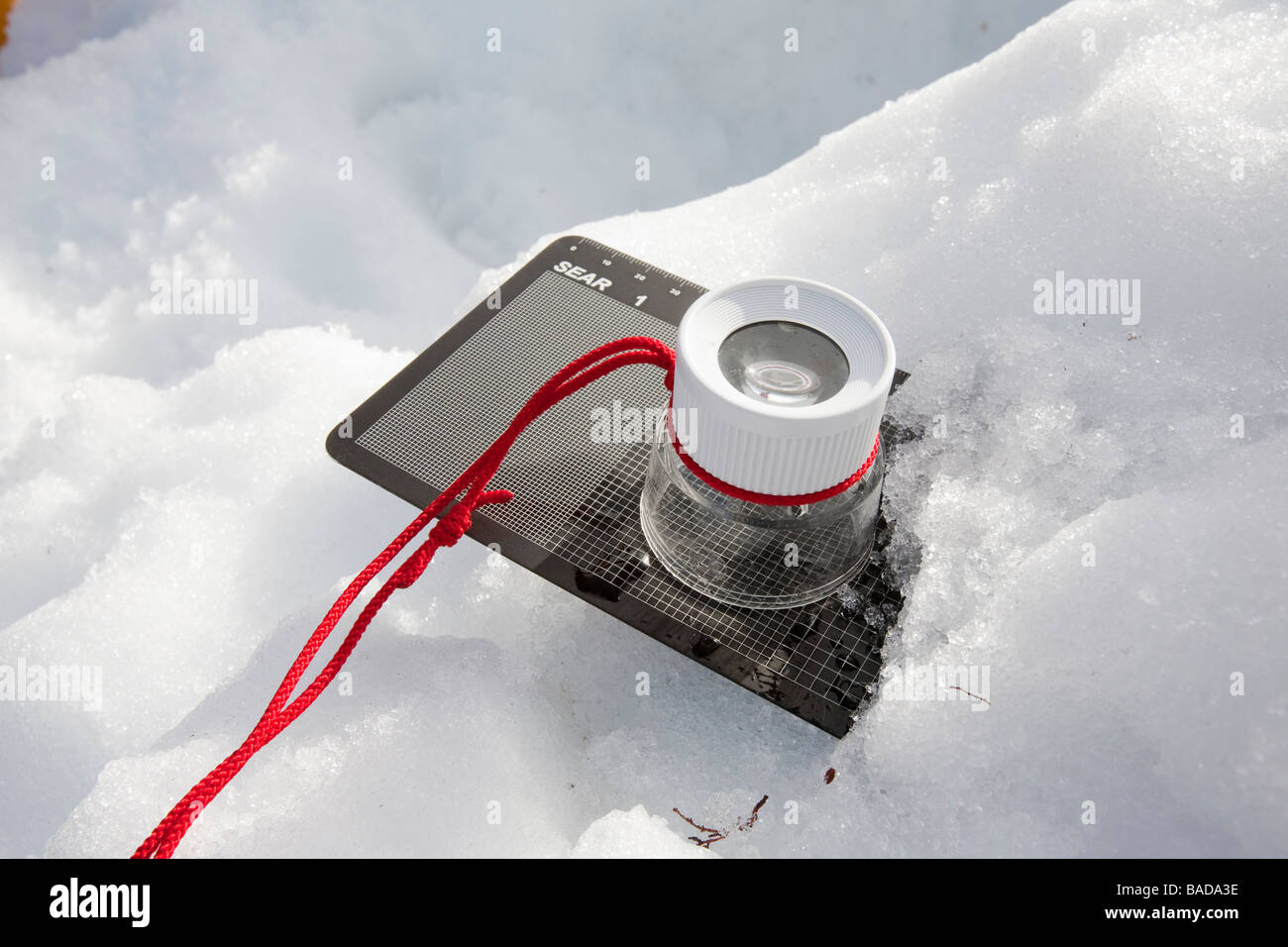 Equipent used by the Scottish Avalanche Information Service to assess