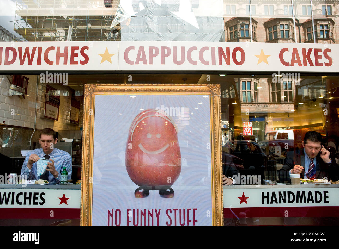 United Kingdom, London, a health food restaurant Stock Photo