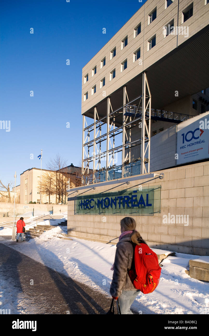 Canada, Quebec Province, Montreal, HEC (Major Business School), architect Dan S. Hanganu, student Stock Photo