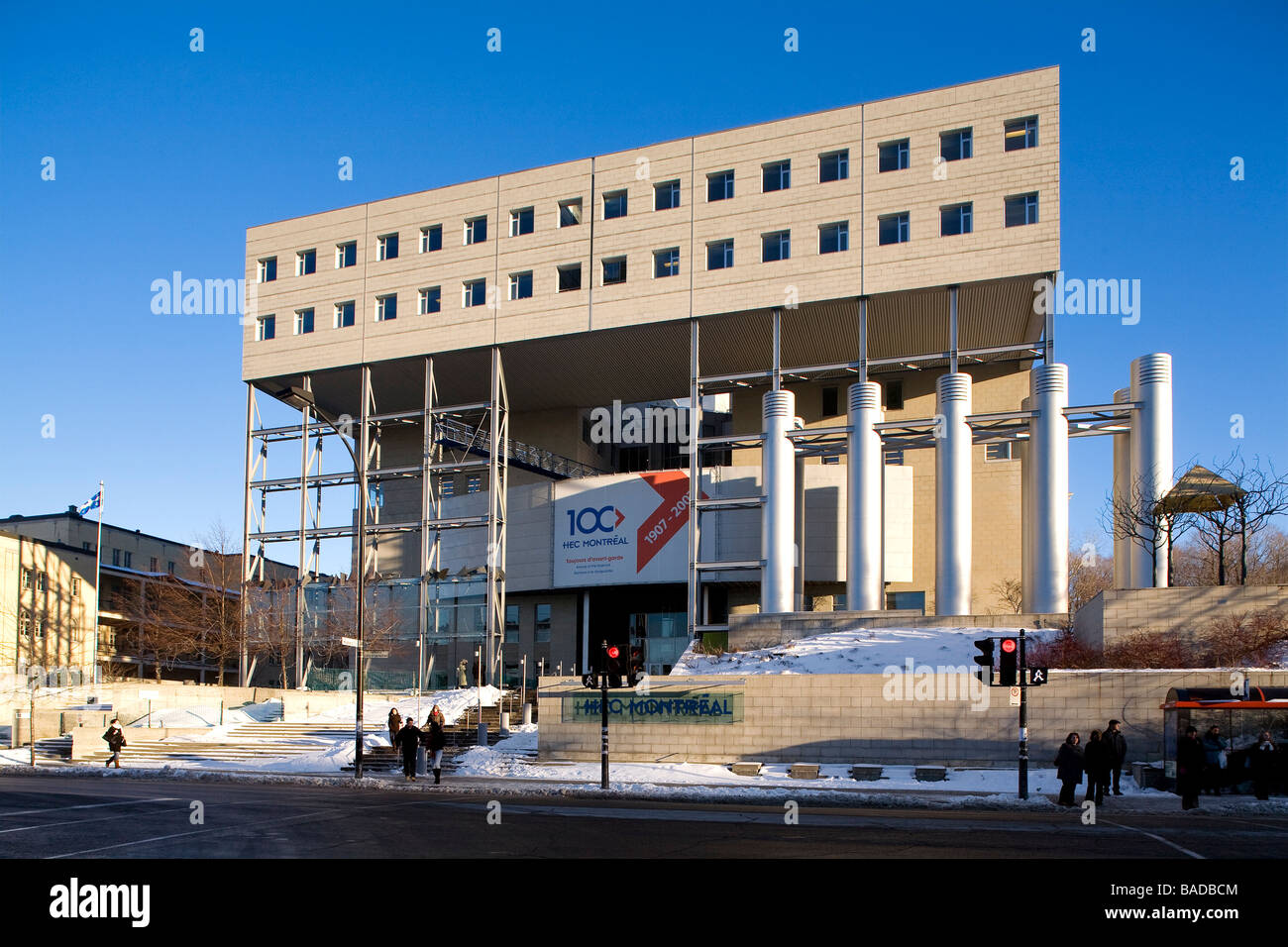 Canada, Quebec Province, Montreal, HEC (Major Business School), architect Dan S. Hanganu Stock Photo