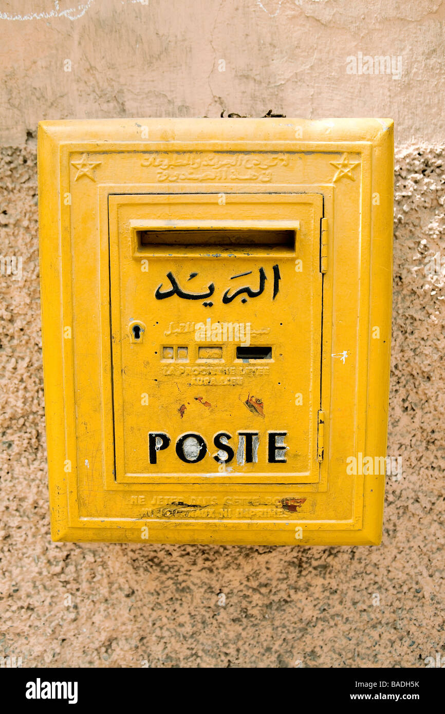 Morocco, Marrakesh, imperial city, mailbox Stock Photo