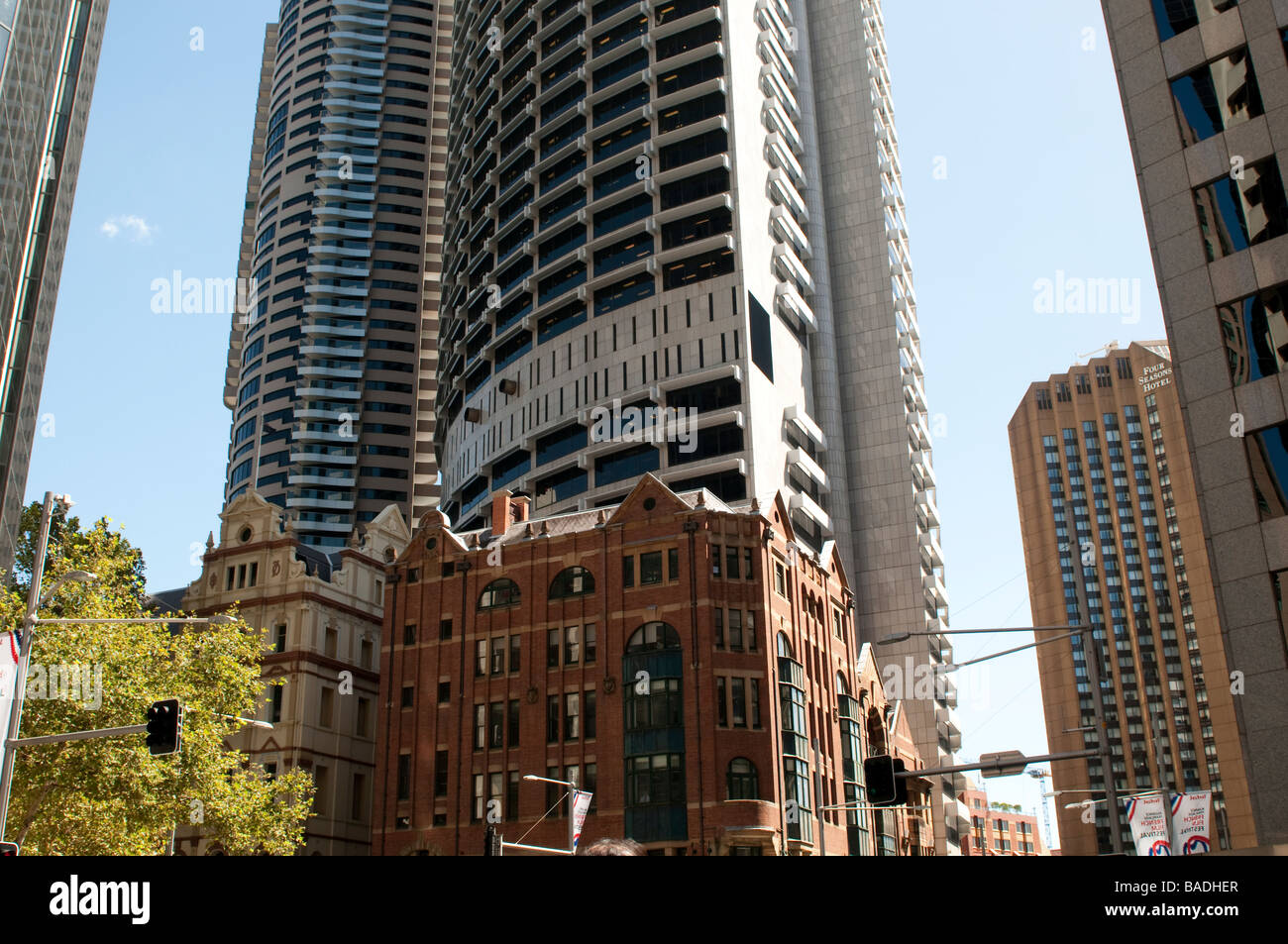 Old And New Buildings On George Street Central Business District Sydney