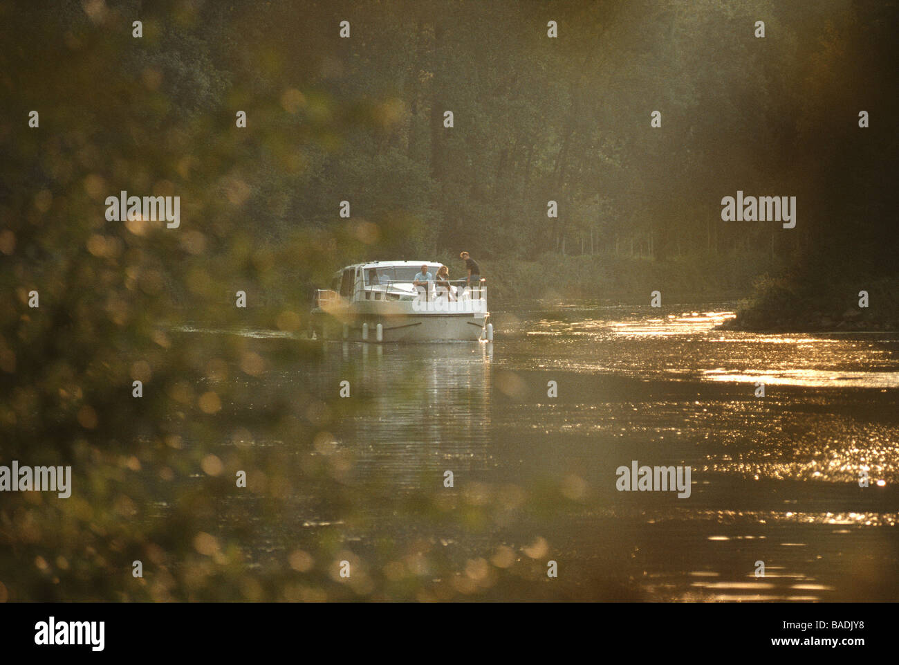 Charente Rier France, Charente, surroundings of Cognac, ship traffic on the Charente ...