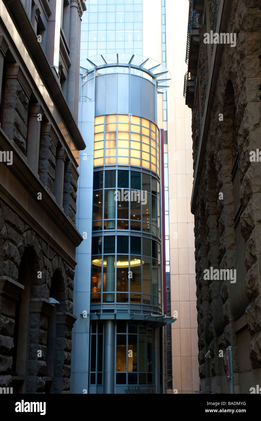 Modern building in Angel Place Central Business District Sydney NSW Australia Stock Photo