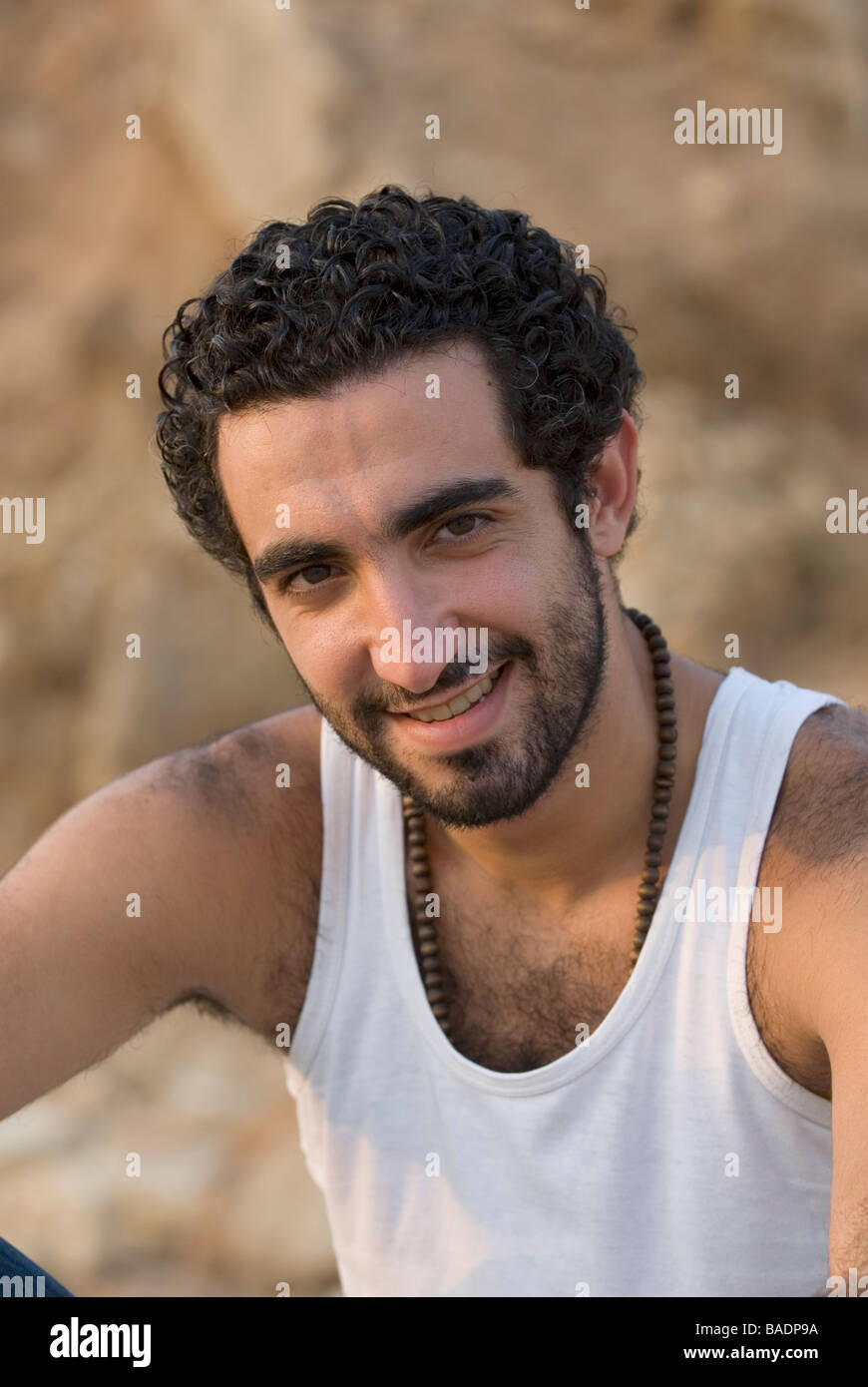 Arab male curly hair hi-res stock photography and images - Alamy