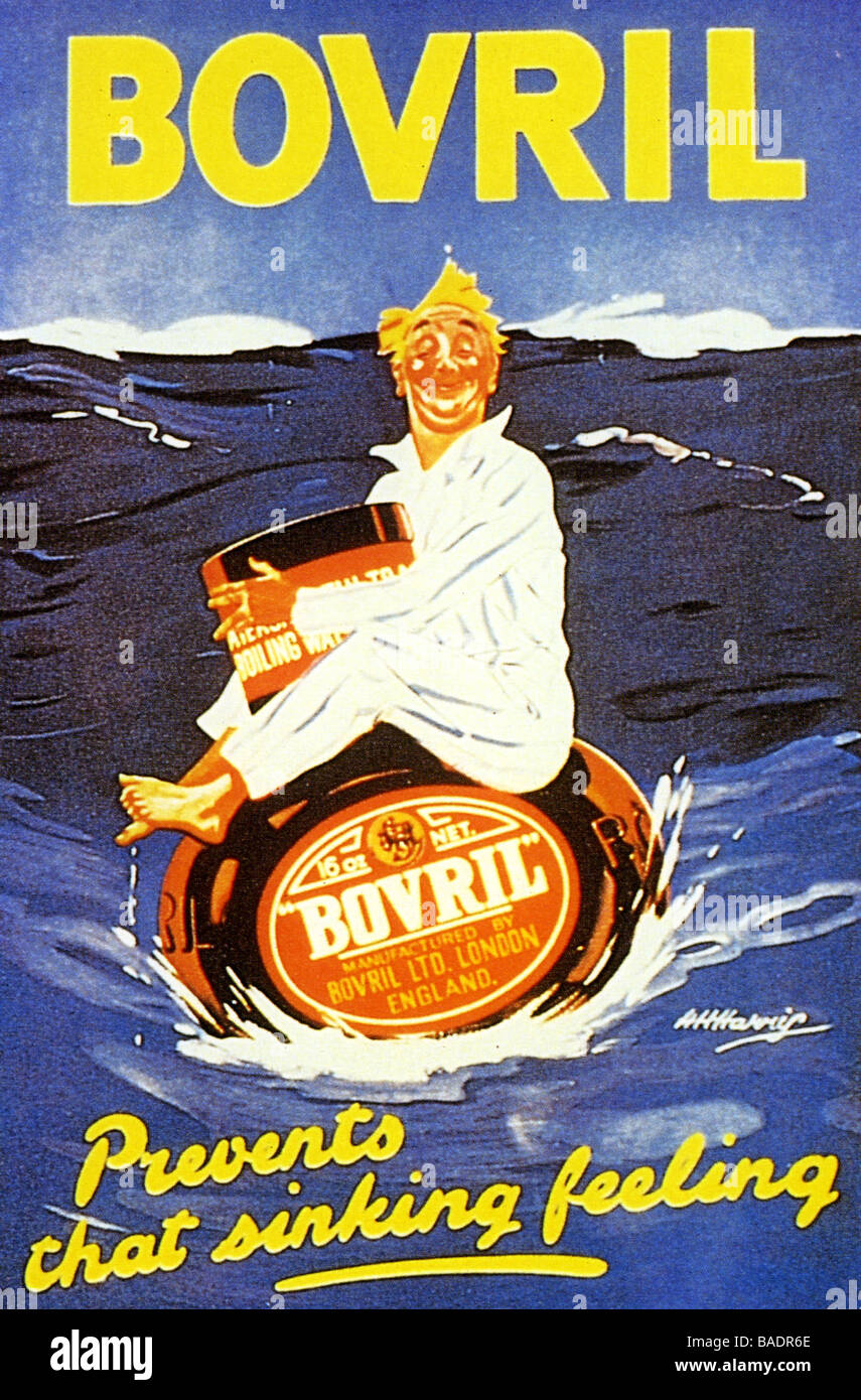 BOVRIL  advert from 1920 Stock Photo