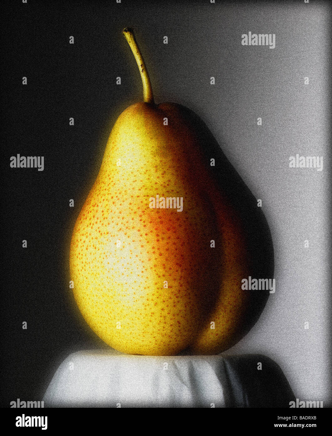 Portrait of a pear Stock Photo