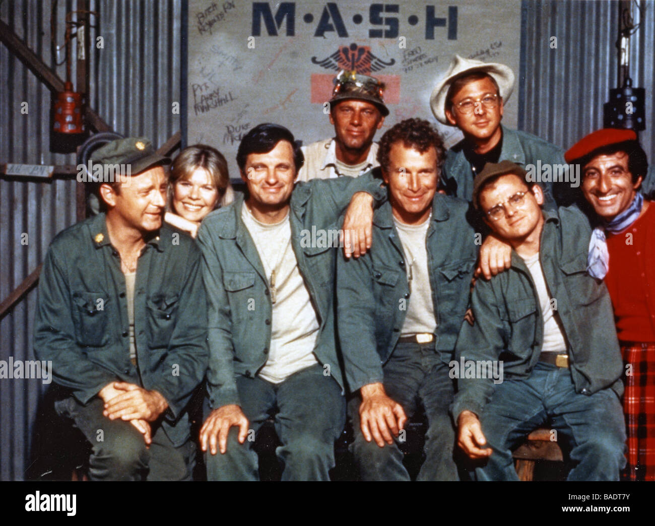 M.A.S.H US TV series with Alan Alda third from left and ...