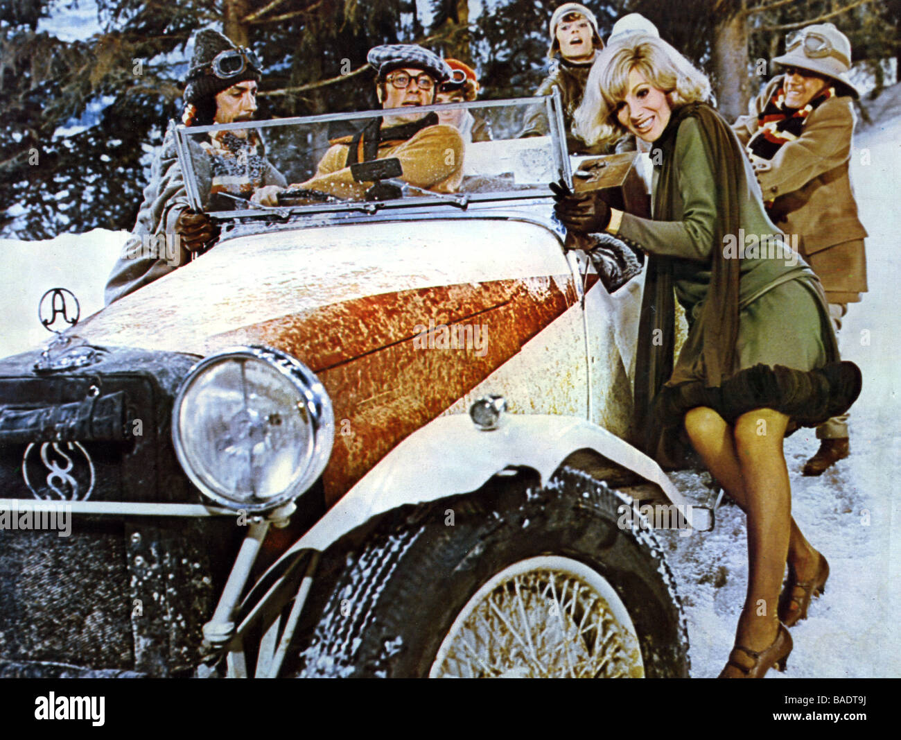 MONTE CARLO OR BUST 1969 Paramount film with Tony Curtis at wheel and Susan Hampshire at right Stock Photo