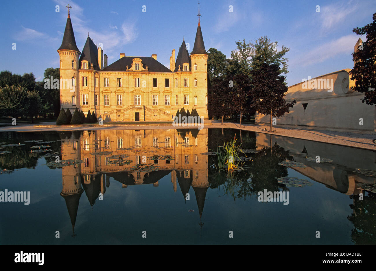 France, Gironde, Pauillac, AOC Pauillac, Chateau Pichon Longueville Stock Photo