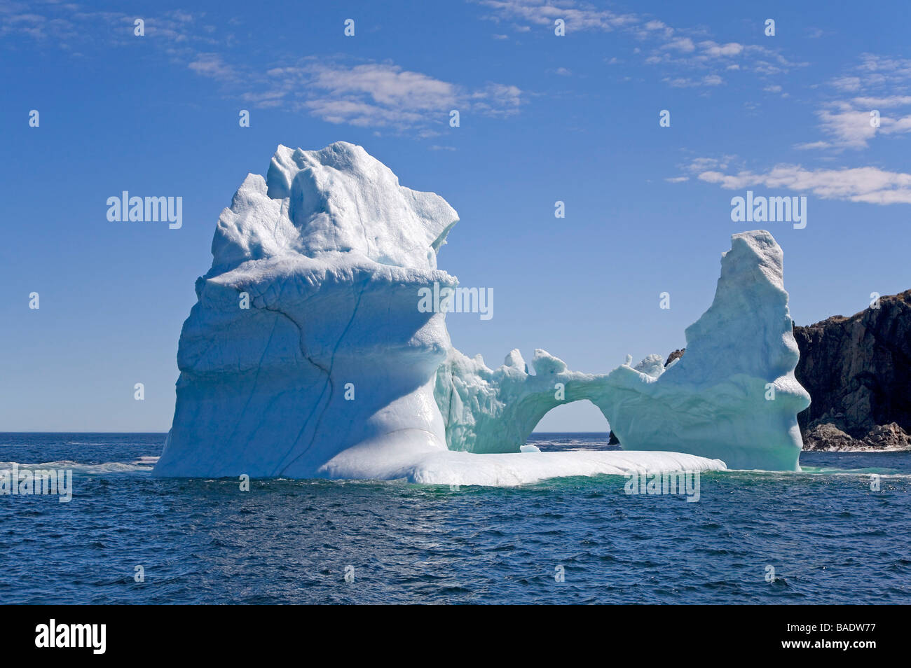 Iceberg Near Twillingate Island, Newfoundland, Canada Stock Photo