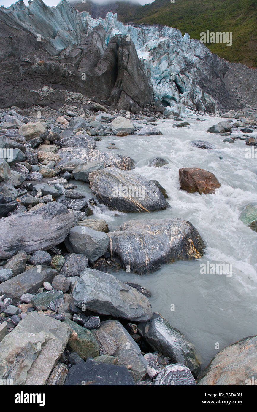 Fox Glacier Mount Cook National Park South Island New Zealand Stock