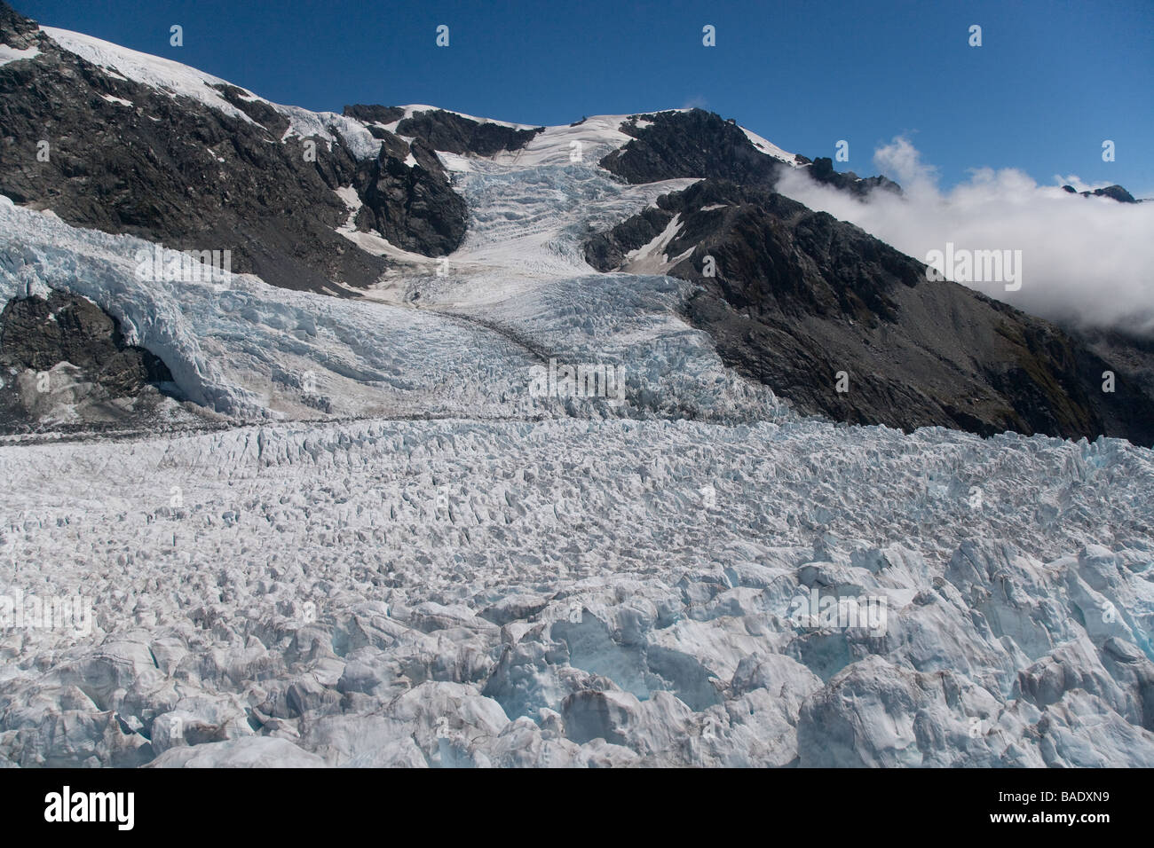 Franz Josef Glacier Southern Alps South Island New Zealand Stock Photo