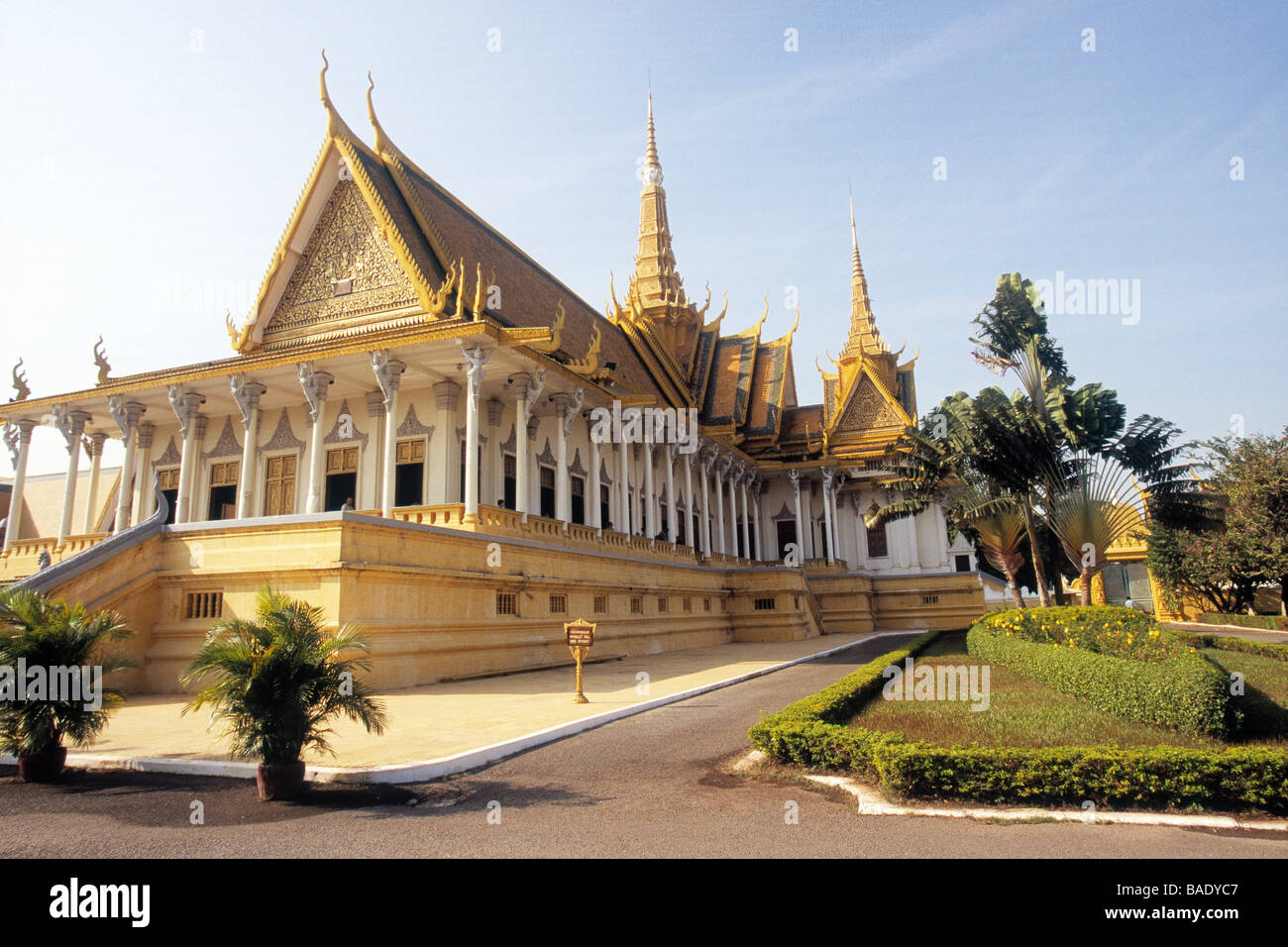 Throne Hall, Phnom Penh Royal Palace, Phnom Penh, Cambodia Stock Photo