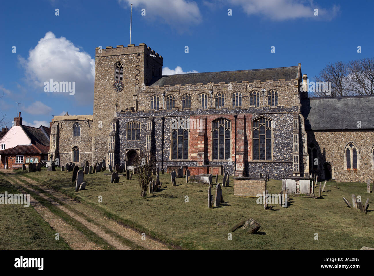 St Mary Magdalene church, Debenham, Suffolk, UK. Stock Photo