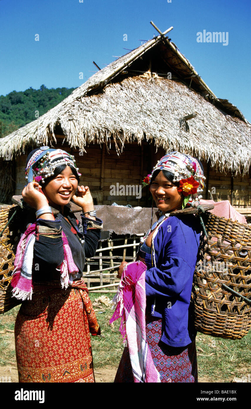 Laos, Akha ethnic group Stock Photo - Alamy
