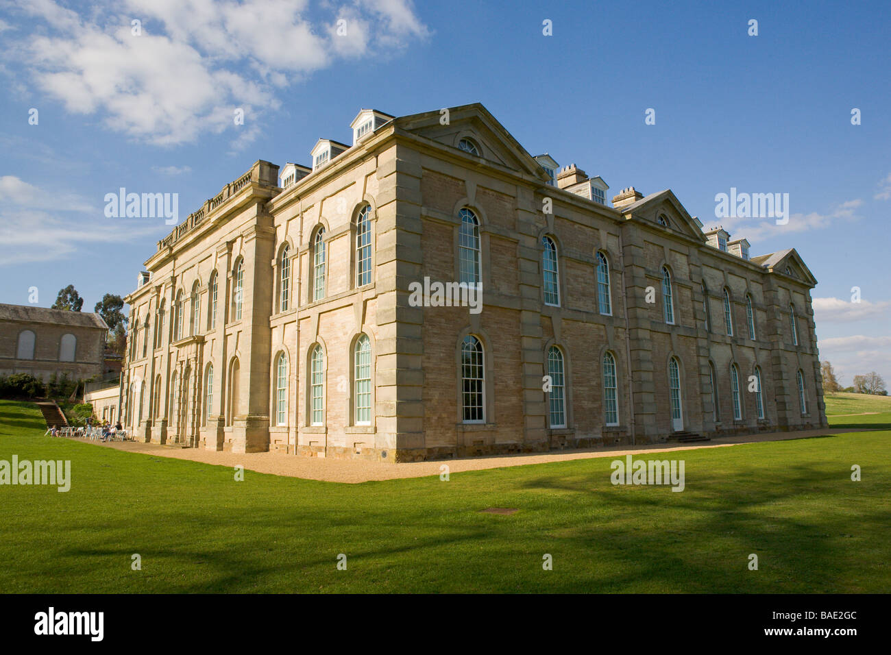 Compton Verney art gallery, Warwickshire. A Robert Adam designed grade 1 listed building set in 120 acres of parkland. Stock Photo