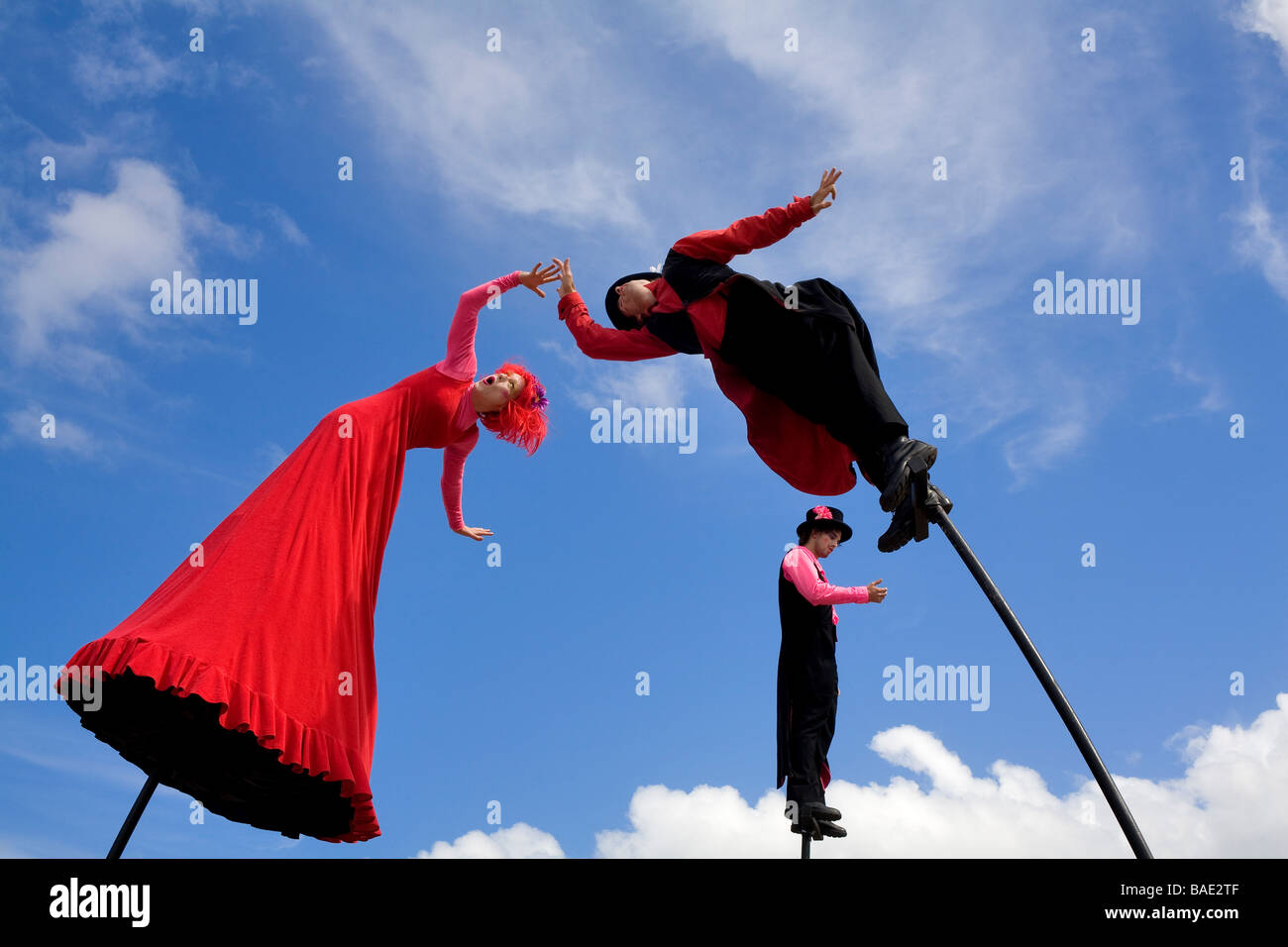 Australia, New South Wales, Sydney, street performance, people on ...