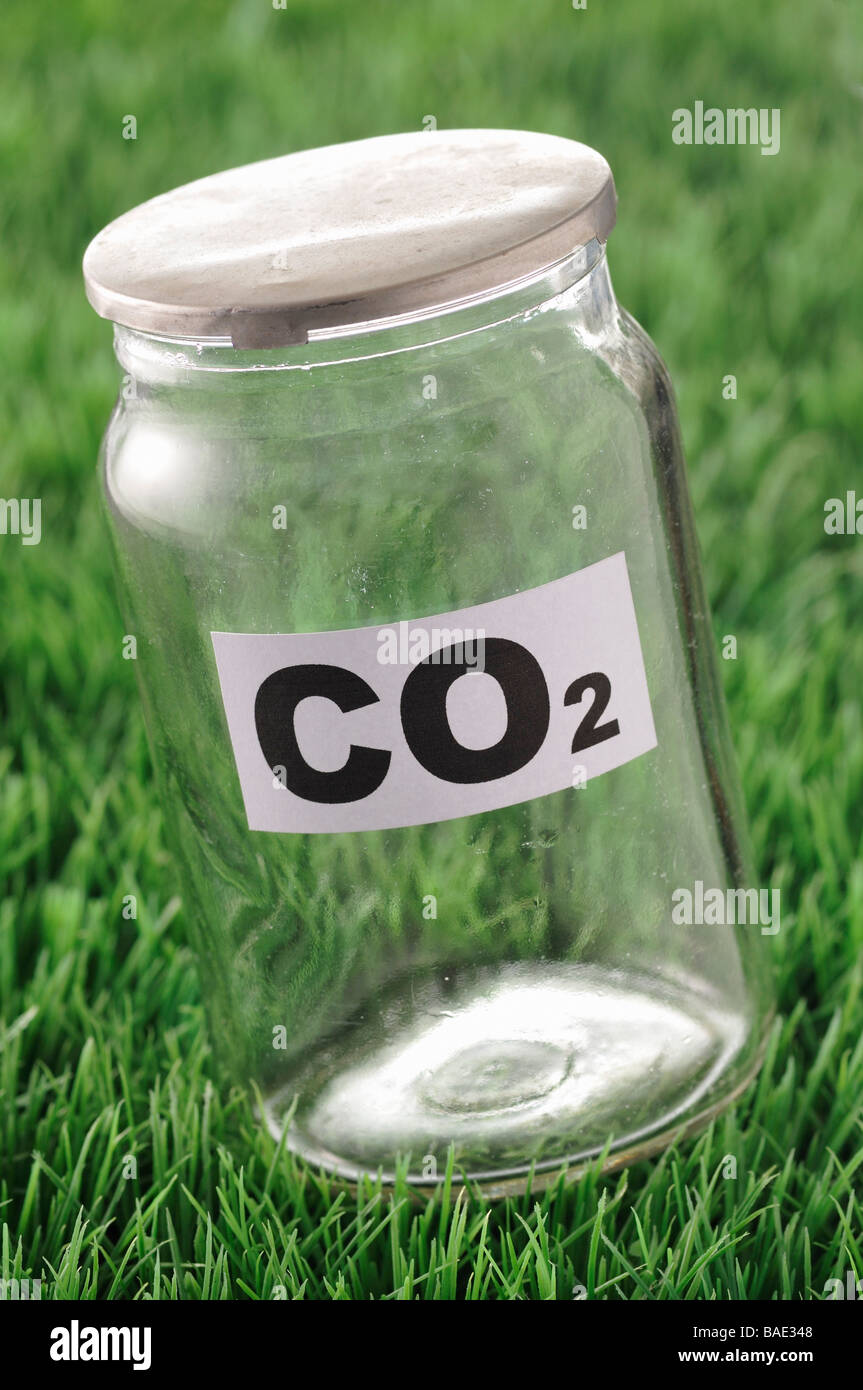 Jar of Carbon Dioxide Stock Photo Alamy