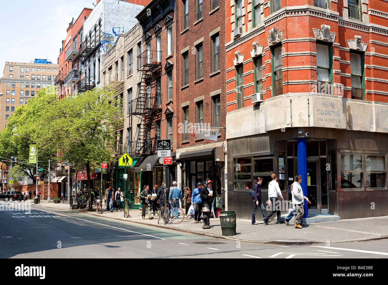 United States, New York, Brooklyn, NoLita (North of Little Italy), Prince Street Stock Photo