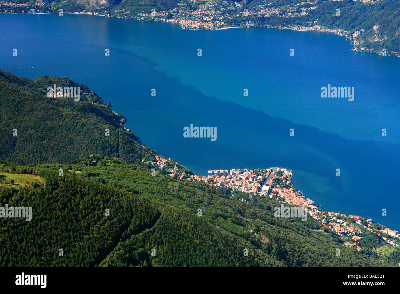 Lake Como from Muggio mount, Valsassina Valley, Lombardy, Italy Stock Photo