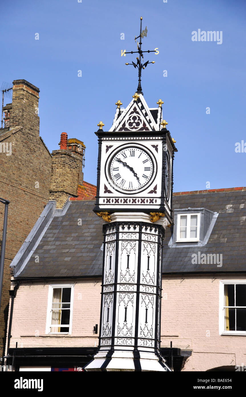 Victorian Clock Tower, Market Place, Downham Market, Norfolk, England