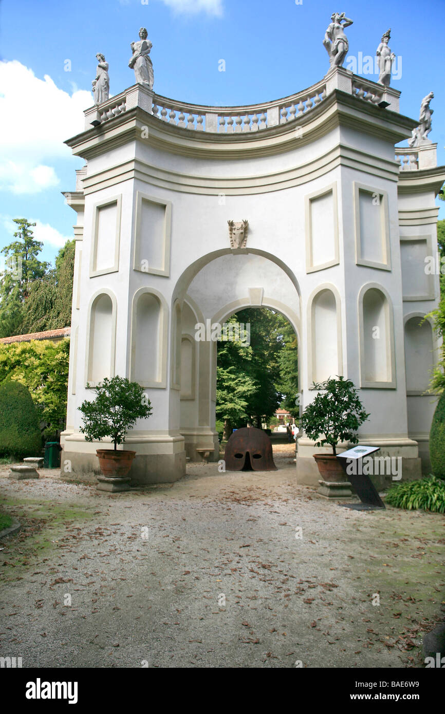Garden, Villa Pisani, Stra, Veneto, Italy Stock Photo