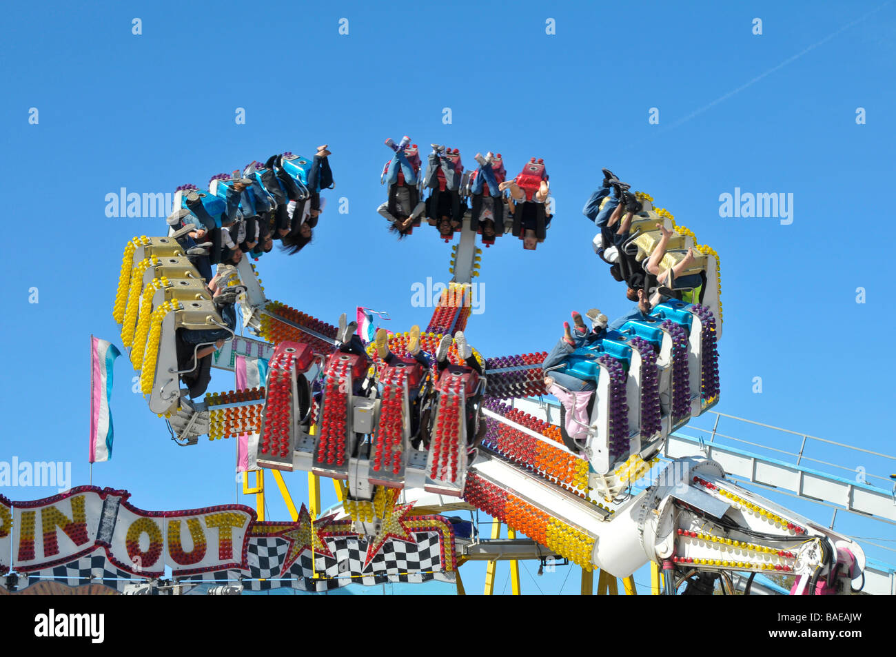 Amusement Ride at Strawberry Festival Plant City Florida Stock Photo