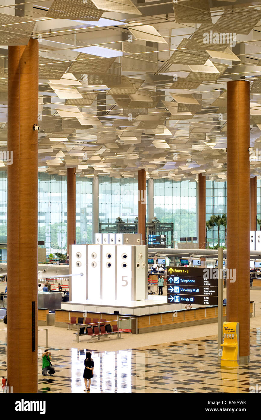 Singapore, Changi Airport Terminal 3, boarding area Stock Photo Alamy