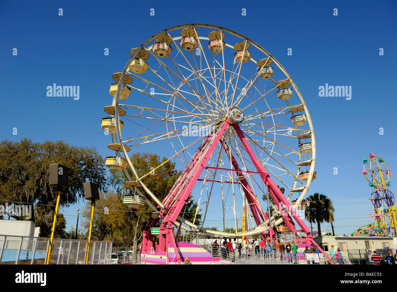 Amusement Ride at Strawberry Festival Plant City Florida Stock Photo