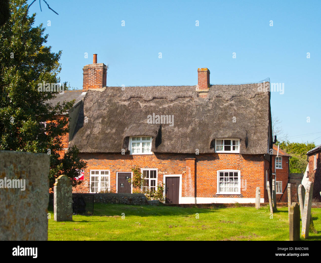 Thatched cottage in Reepham Norfolk Stock Photo Alamy