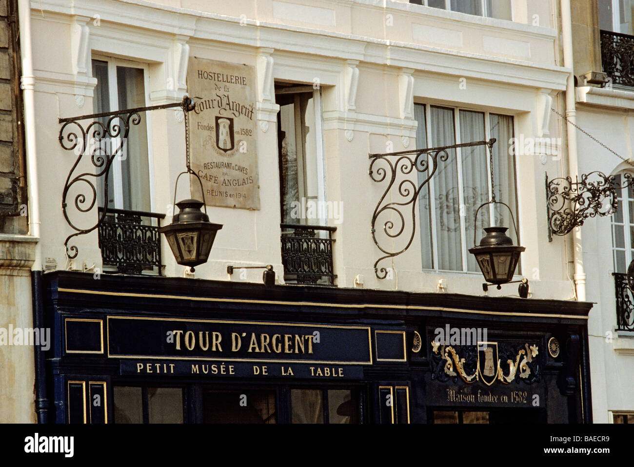 France, Paris,  La Tour d'Argent restaurant Stock Photo