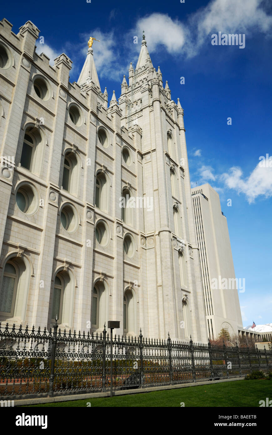 Mormon Temple in Salt Lake City, Utah Stock Photo Alamy