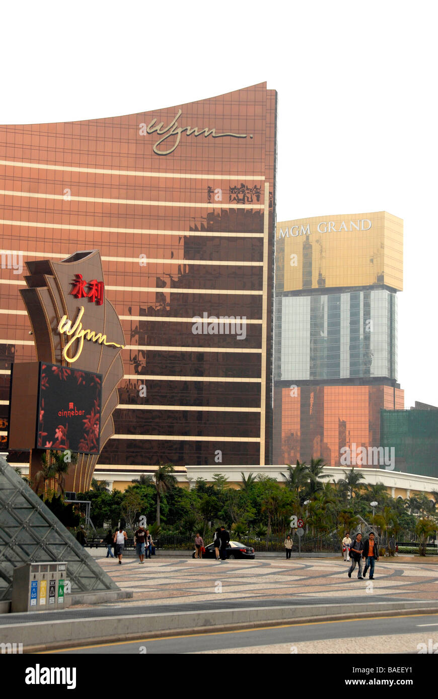 luxury hotels, Wynn and MGM grand,  Macau, China Stock Photo