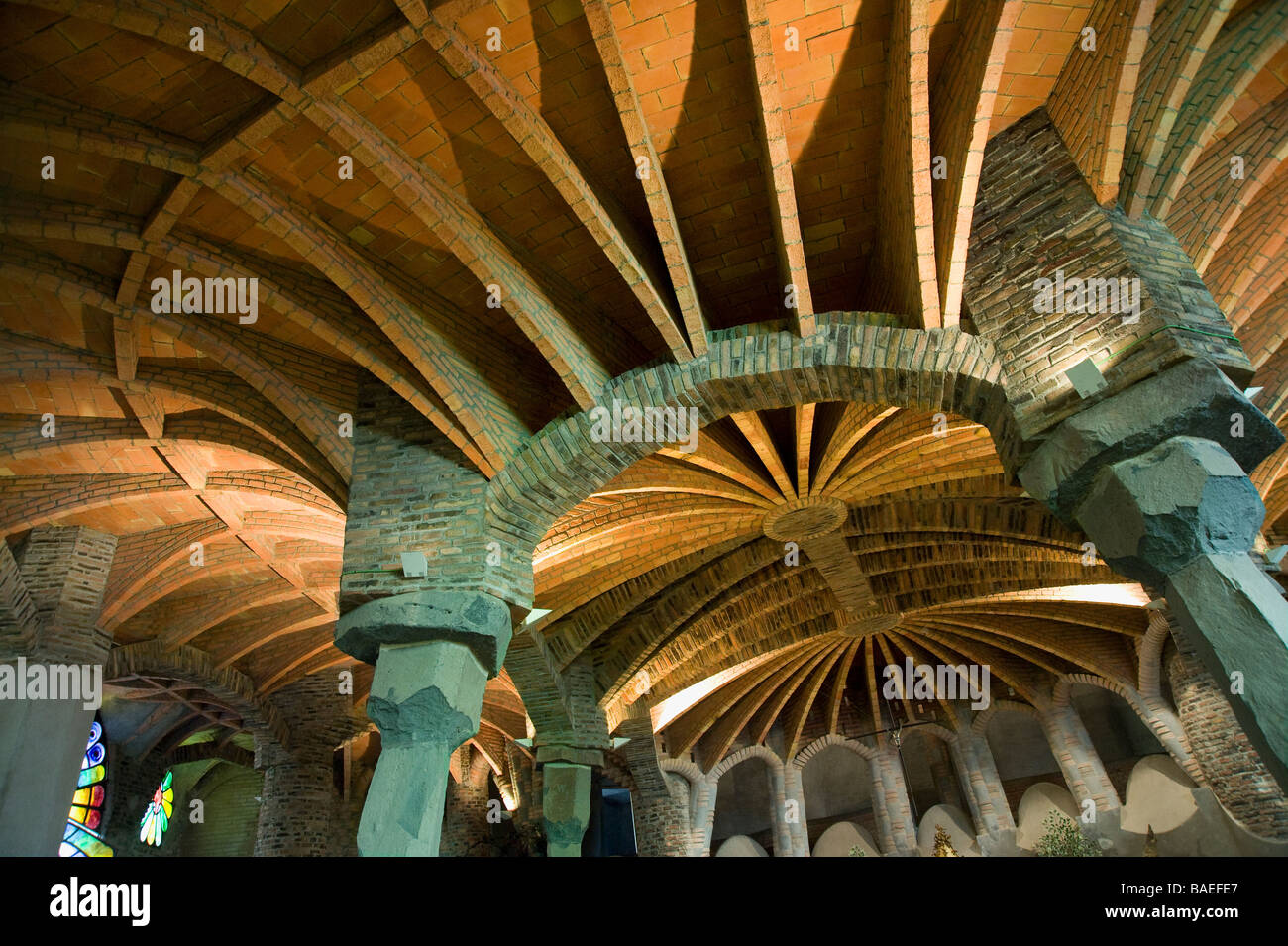 Unfinished church of Colonia Güell Crypt Antonio Gaudi ...