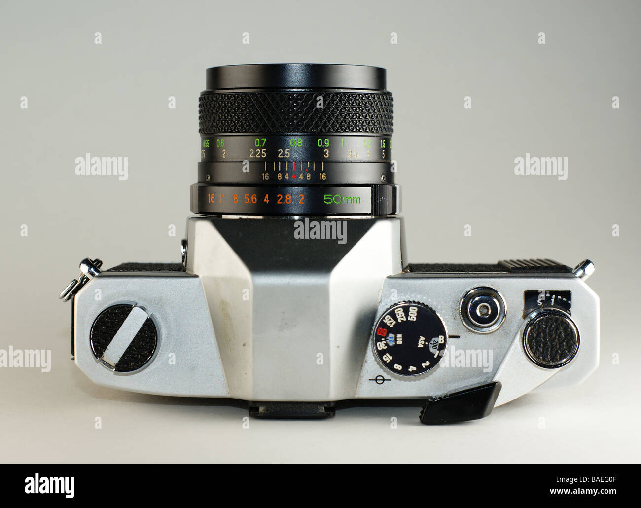 Mamiya 35mm camera top Stock Photo