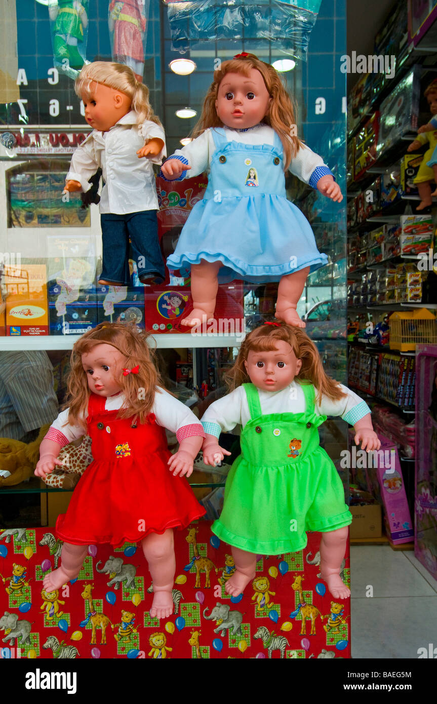 Dolls on sale shop in Deira Dubai Stock Photo