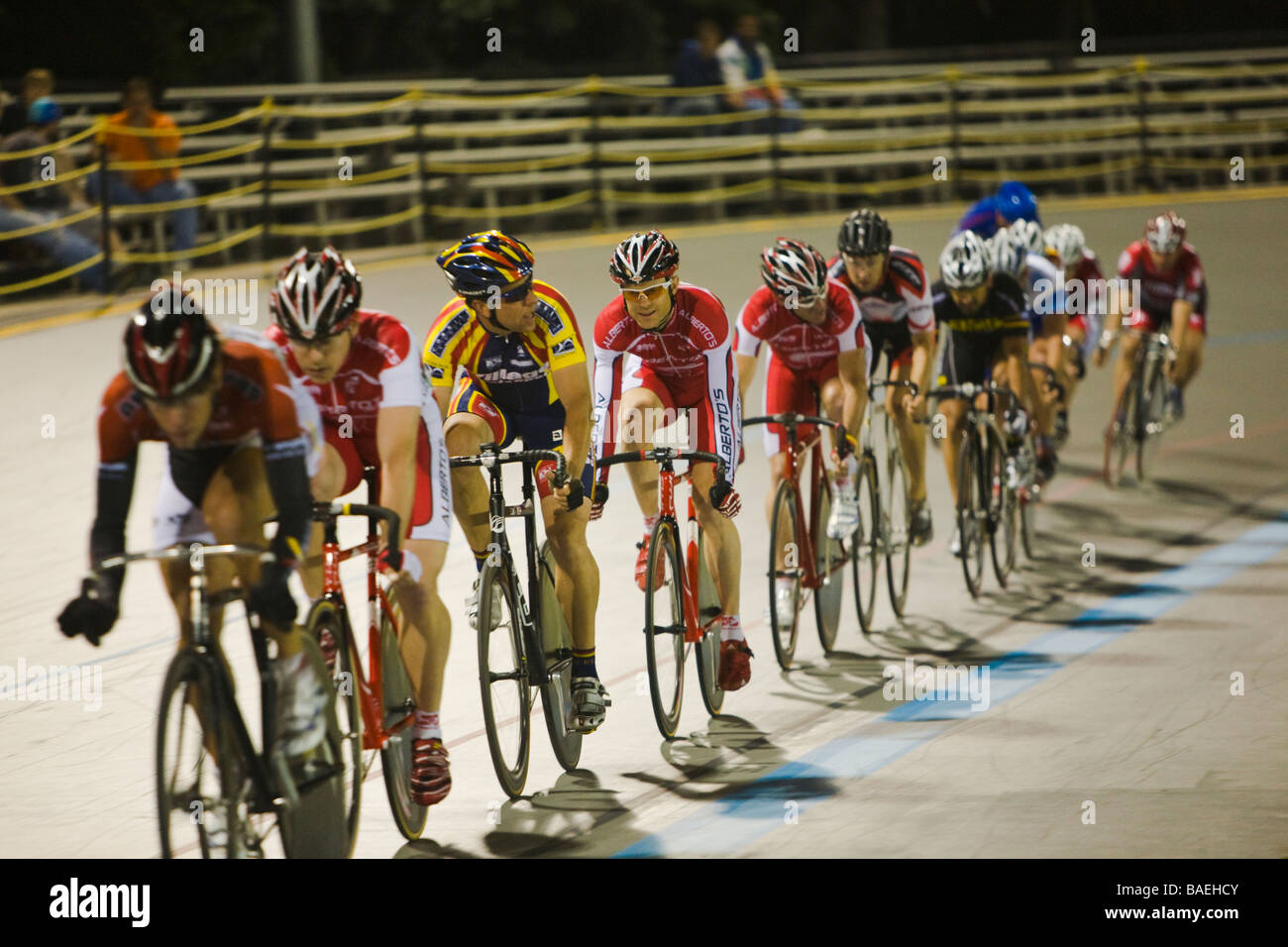 ILLINOIS Northbrook Riders in line at start of bicycle race at