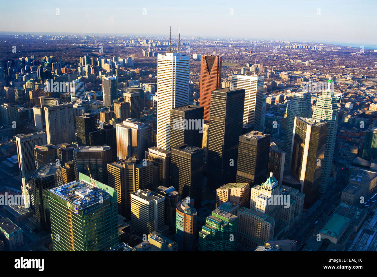 Downtown Toronto from CN Tower Toronto Ontario Canada Stock Photo - Alamy
