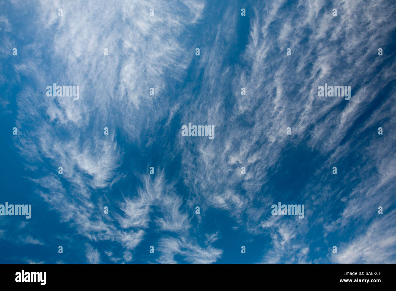High level cloud over dubai Stock Photo