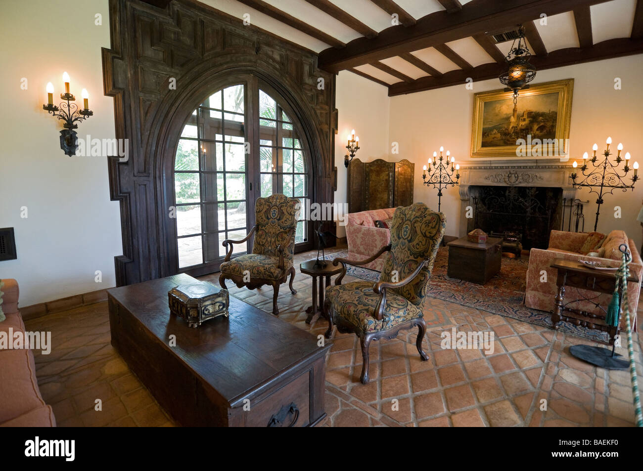 Pinewood Estate at Bok Tower Gardens National Historic Landmark Stock