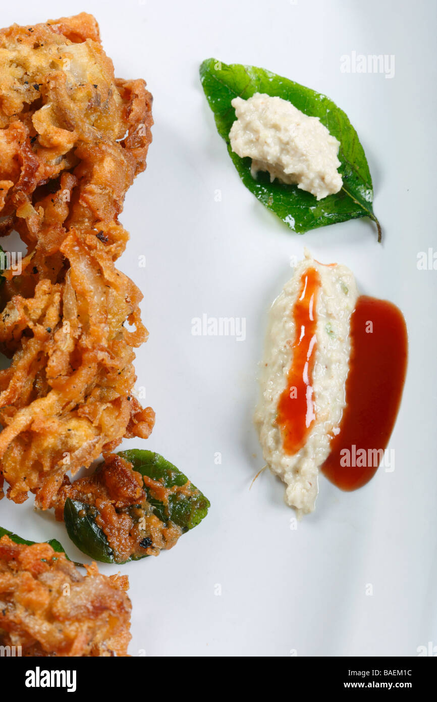 Kanda bhajjia is a onion fritters made of besan Stock Photo Alamy