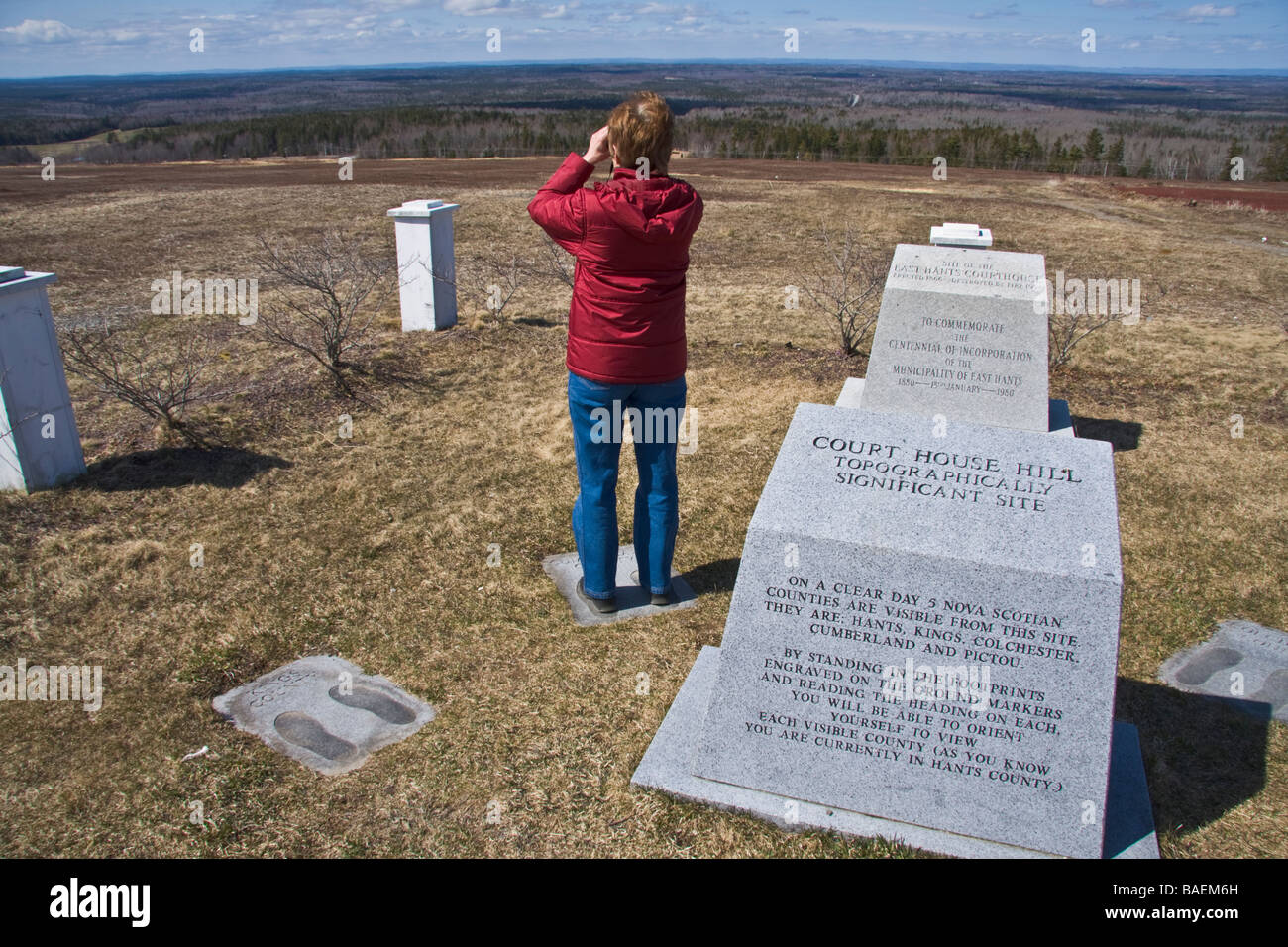 Courthouse Hill East Gore, Hants County, Nova Scotia, Canada Stock
