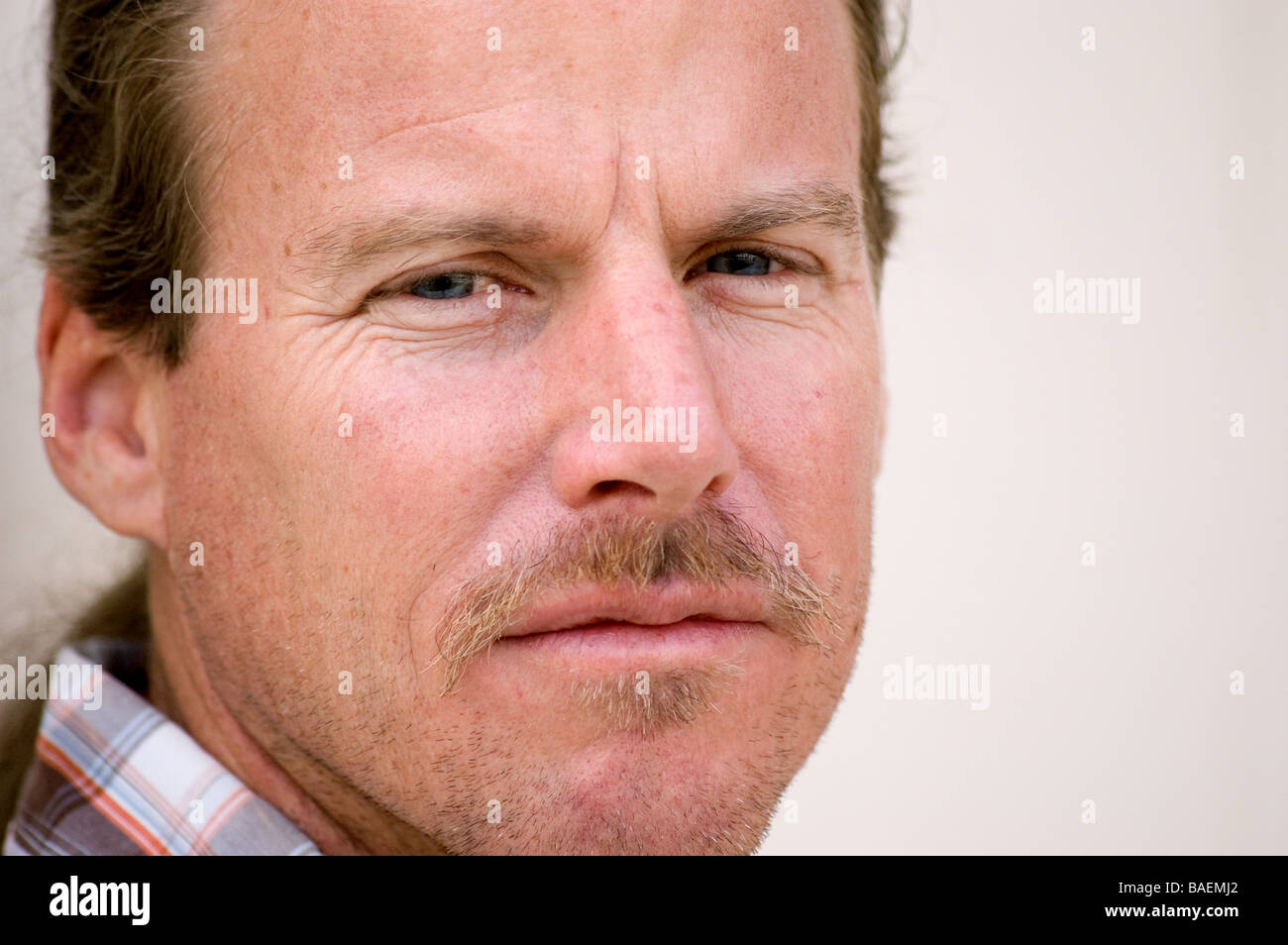 A closeup image of a man with a strong, rugged face Stock Photo Alamy