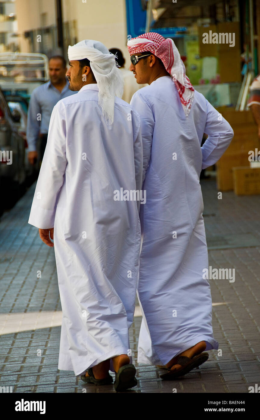 Arab men Deira Dubai Stock Photo