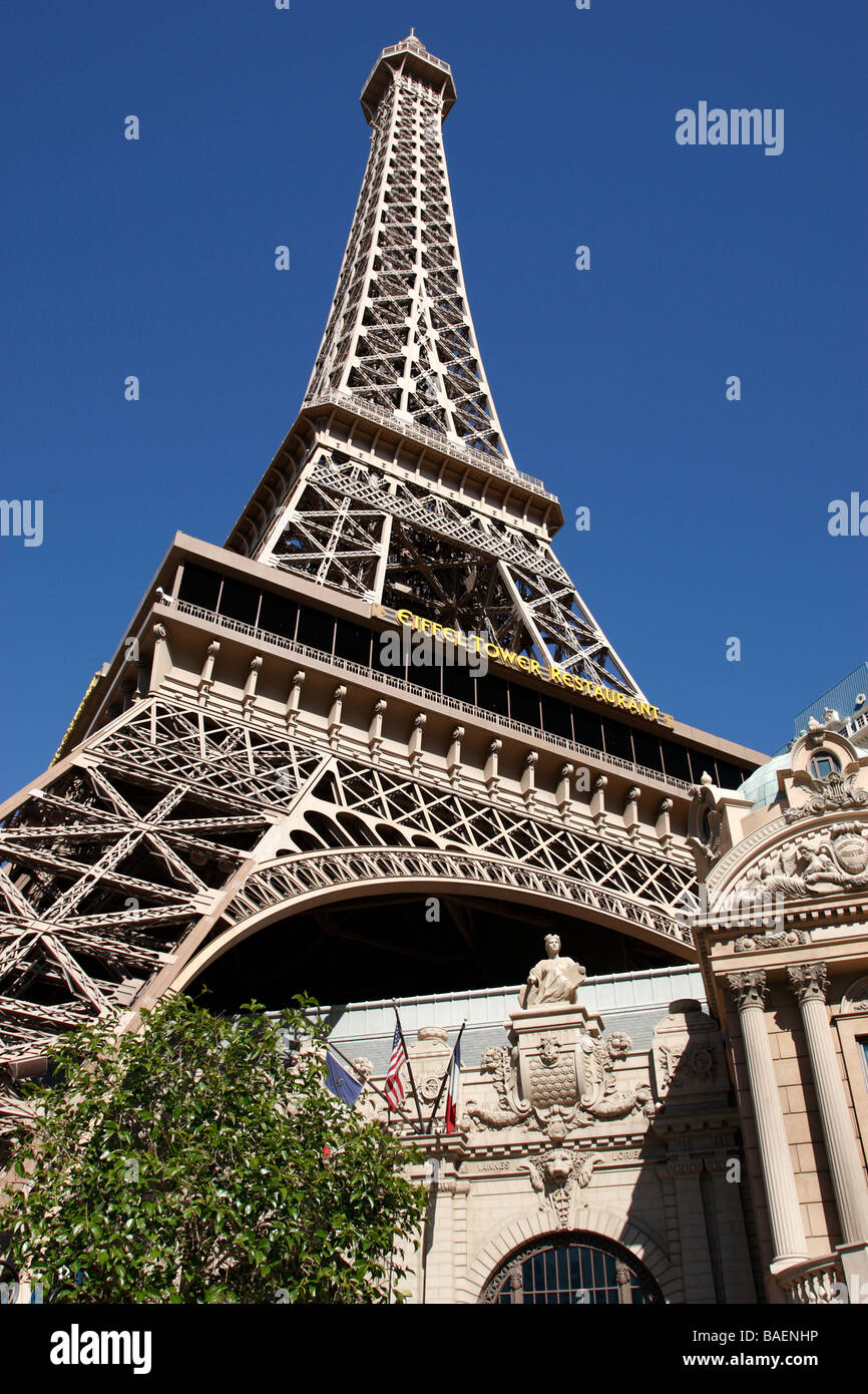 exterior of the paris hotel and casino las vegas boulevard las vegas nevada usa Stock Photo
