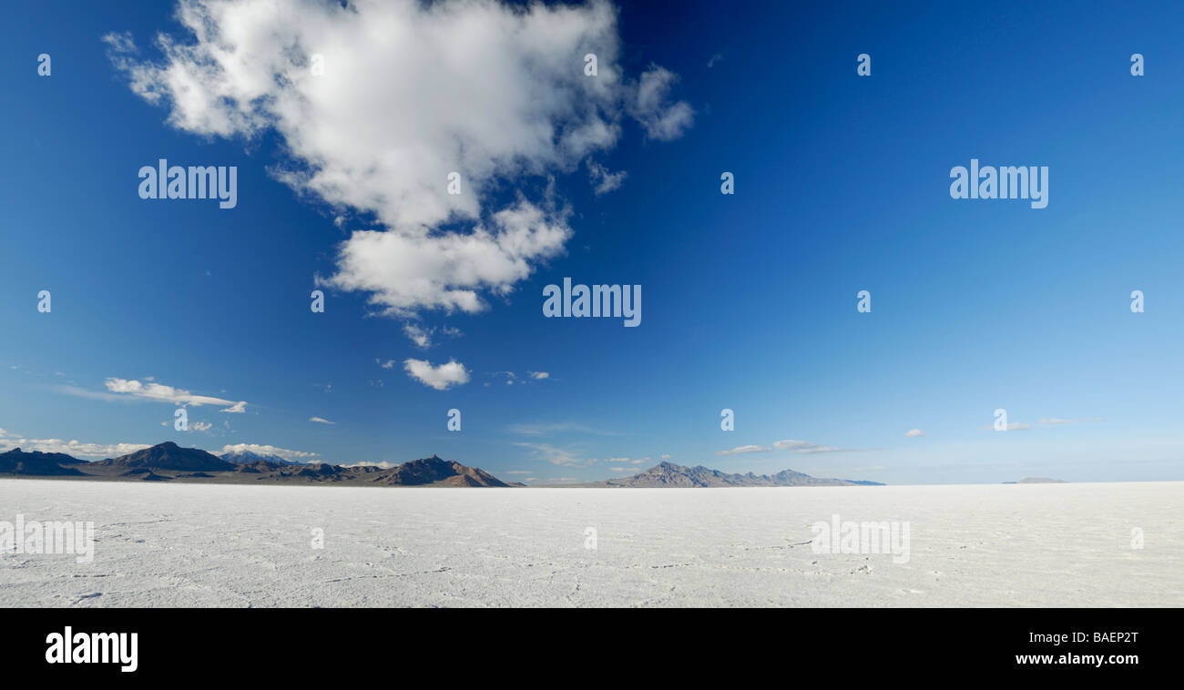 Bonneville Salt Flats in Utah, USA Stock Photo