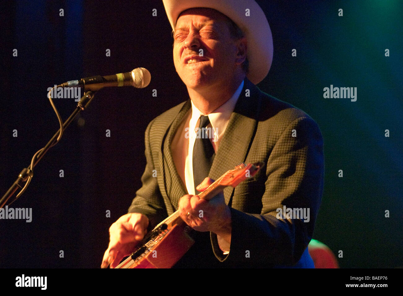 Junior Brown, a popular country music musician, is a guit steel guitar