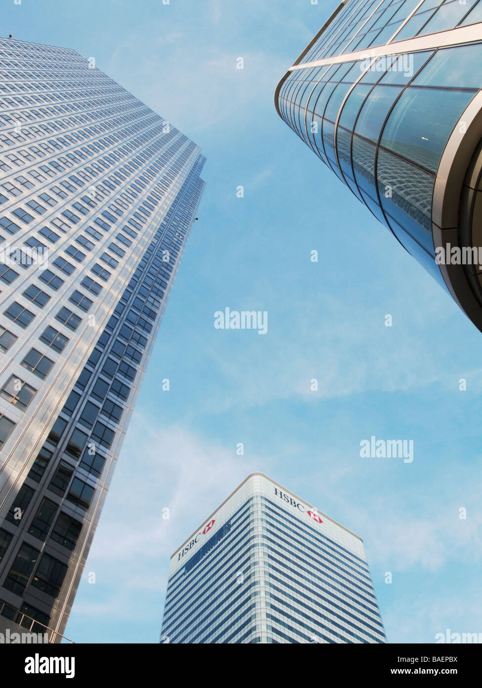 Office Buildings Canary Wharf London UK TV000123 Stock Photo - Alamy