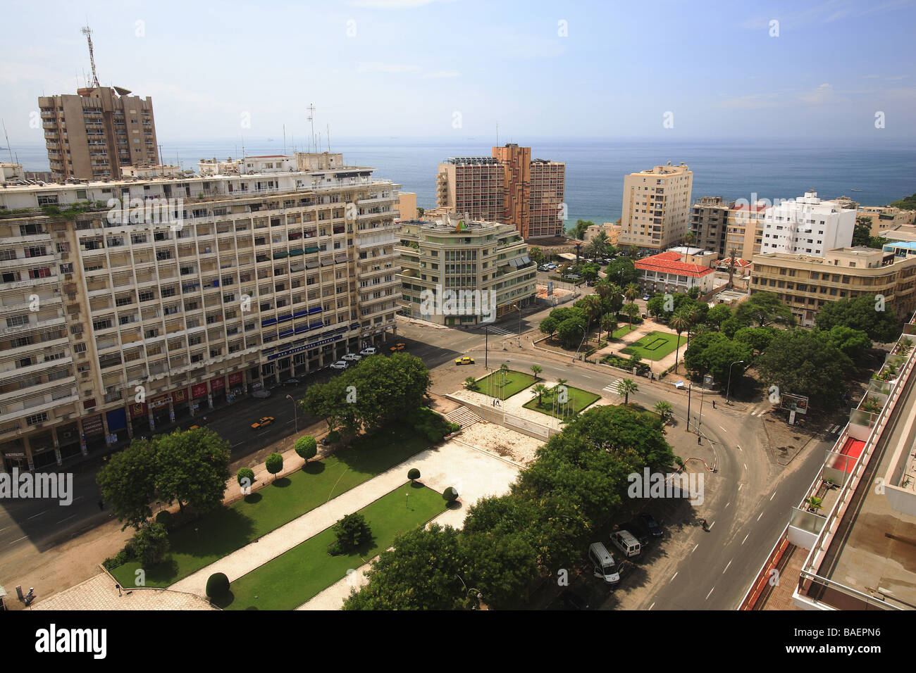 Place De L Independance Dakar Republic Of Senegal Africa Stock Photo Alamy